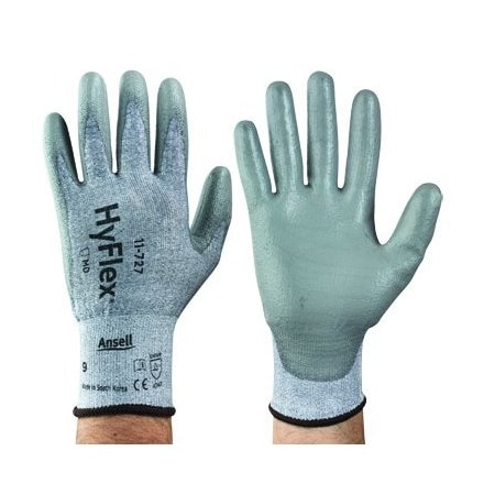 Ansell Polyurethane, Palm, 6 Abrasion Level, Gray, XL ANS11-727RXL